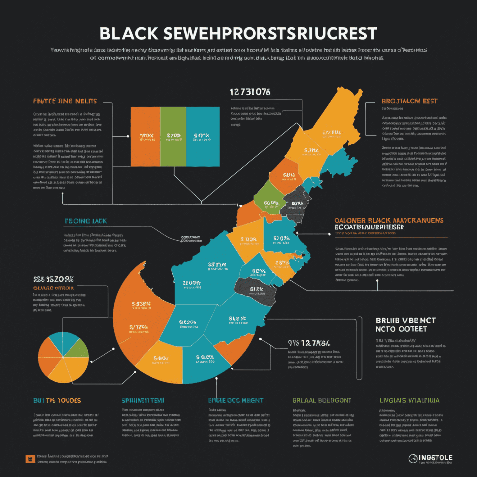 Infographic showing ownership structure with percentages of black ownership, emphasizing voting rights and economic interest